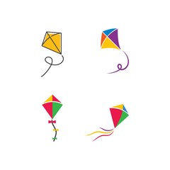 Kite illustration logo vector