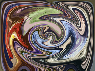 Fototapeta na wymiar Original artistic abstract background. Spinning, turning around oil paint 