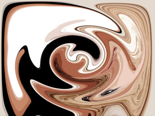 Original artistic abstract background. Spinning, turning around oil paint 