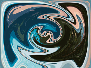 Original artistic abstract background. Spinning, turning around oil paint 