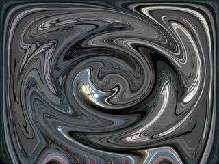 Liquid speedy movement around turning point. Abstract circle background