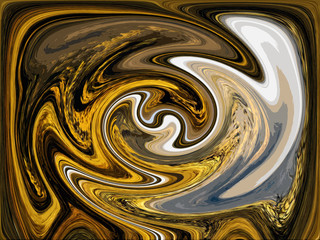 Liquid speedy movement around turning point. Abstract circle background