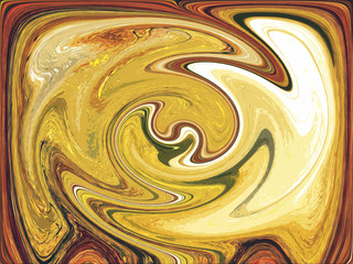Liquid speedy movement around turning point. Abstract circle background