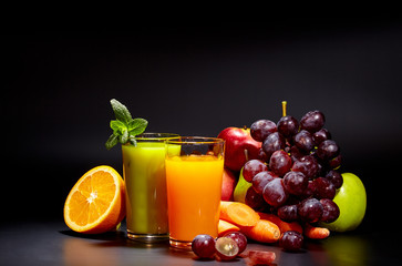 healthy vegetable juices for refreshment and as an antioxidant