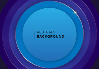 Blue circle frame Stacking multiple pieces background