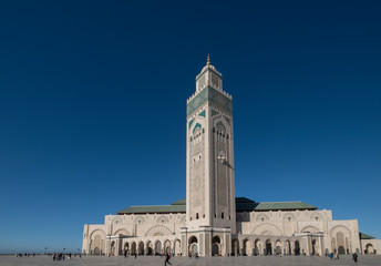 Minaret, Hassan Mosque, Casablanca, Morocco