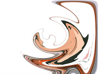 Abstract circling simple graphic illustration for web design