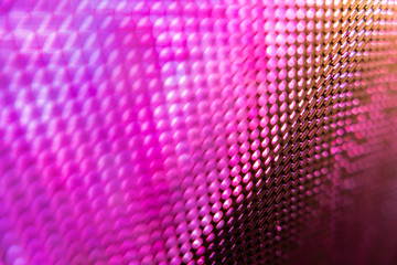 CloseUp LED blurred screen. LED soft focus background. abstract background ideal for design.