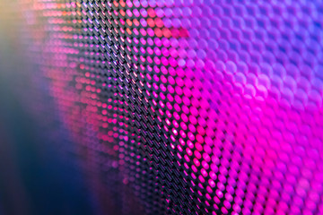 CloseUp LED blurred screen. LED soft focus background. abstract background ideal for design.