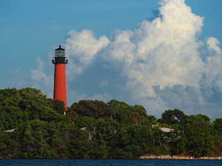 Jupiter Lighthouse and Big Clouds © BVNickel