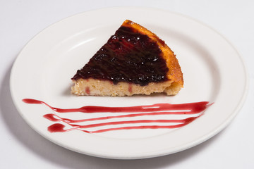 Cheesecake with black currant