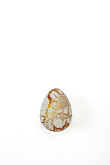 Easter egg isolated on a white