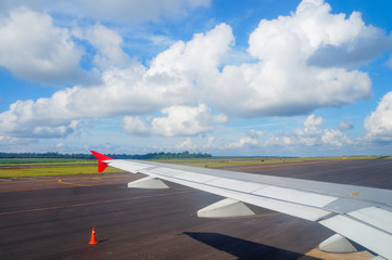 vista da janela do avião