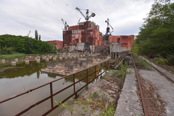 Unfinished unit 5 of Chernobyl nuclear power plant