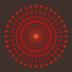 Mandala vector illustration design template.