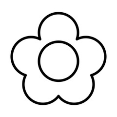 nice flower , line style icon