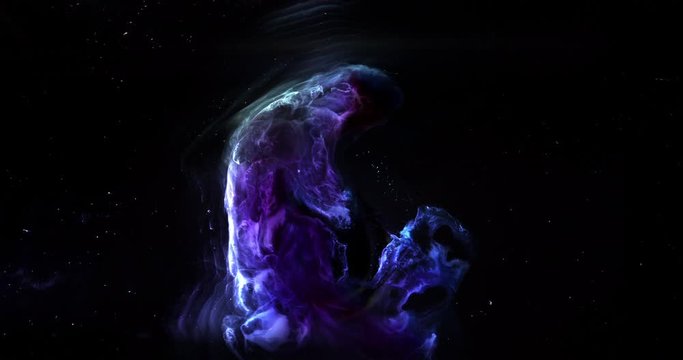 Pillars of Creation cosmic nebula in 4K / Space Clouds of galaxy NASA Hubble