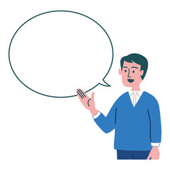 男性　吹き出し