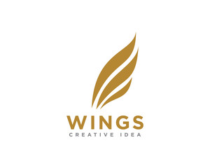 Wings Air Logo Icon Design Vector