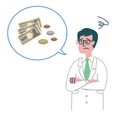 医者　男性　お金　困っている