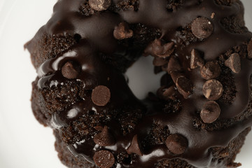 Small Chocolate Bunt cake.