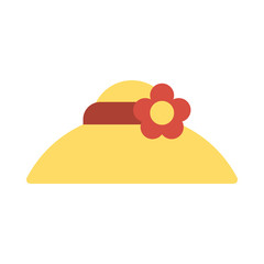 gardening hat on white background