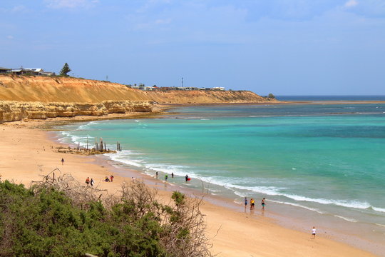 beach in port willunga, south australia