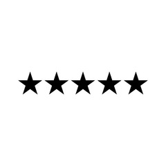 Five star, rating icon