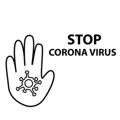 Thin line icons forbidden Coronavirus 2020. Coronavirus in Wuhan, China, Global Spread, and the Concept of Icons Stopping Coronavirus ,vector illustration on white background