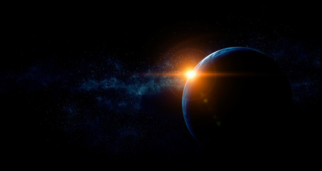 Image of outer space. . Mixed media