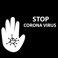 Flat icons forbidden Coronavirus 2020. Coronavirus in Wuhan, China, Global Spread, and the Concept of Icons Stopping Coronavirus ,vector illustration on white background