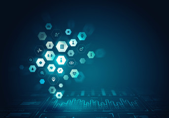 Innovative technologies image . Mixed media