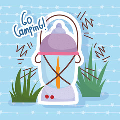 camping lantern nature vacations activity adventure design