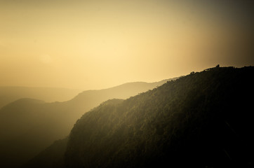 Early morning view near Cherrapunji, Meghalaya, North east India