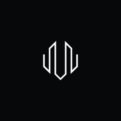 Logo design of W in vector for construction, home, real estate, building, property. Minimal awesome trendy professional logo design template on black background.