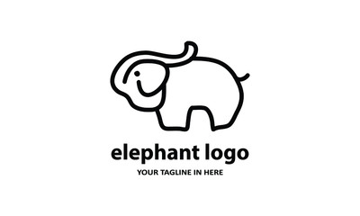 The concept of modern Sderhana elephant logo design is easy to remember