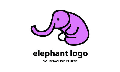 The concept of modern Sderhana elephant logo design is easy to remember