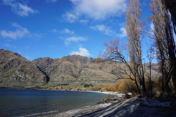landscape, sky, road, nature, mountain, water, lake, river, clouds, blue, summer, mountains, travel, autumn, trees, hill, view, scenic, rural, tree, day, green, grass, cloud, outdoors