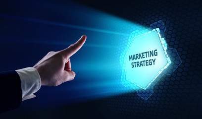 Business, Technology, Internet and network concept. Digital Marketing content planning advertising strategy concept.