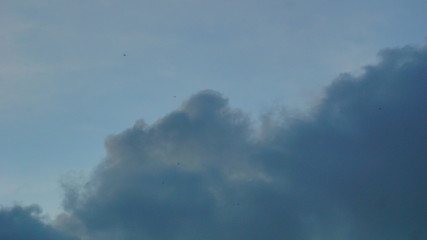 dark clouds on the sky 