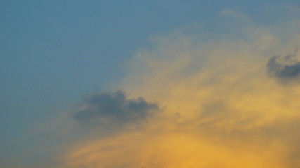 Reddish sky in the afternoon in Tangerang Selatan, Indonesia