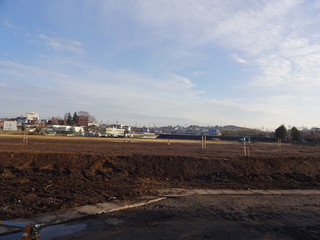 The view of hill in Hachinohe city, Japan