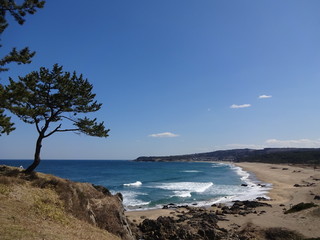 Ocean view in Hachinohe city, Japan