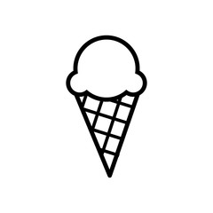 ice cream - dessert icon vector design template