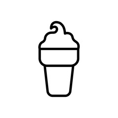 ice cream - dessert icon vector design template