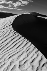 sand dunes shadows and light