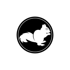 squirrel icon or logo isolated sign symbol vector illustration