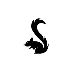 squirrel icon or logo isolated sign symbol vector illustration