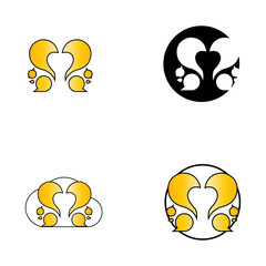 squirrel icon or logo isolated sign symbol vector illustration