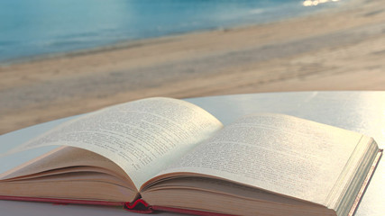 book on the beach
